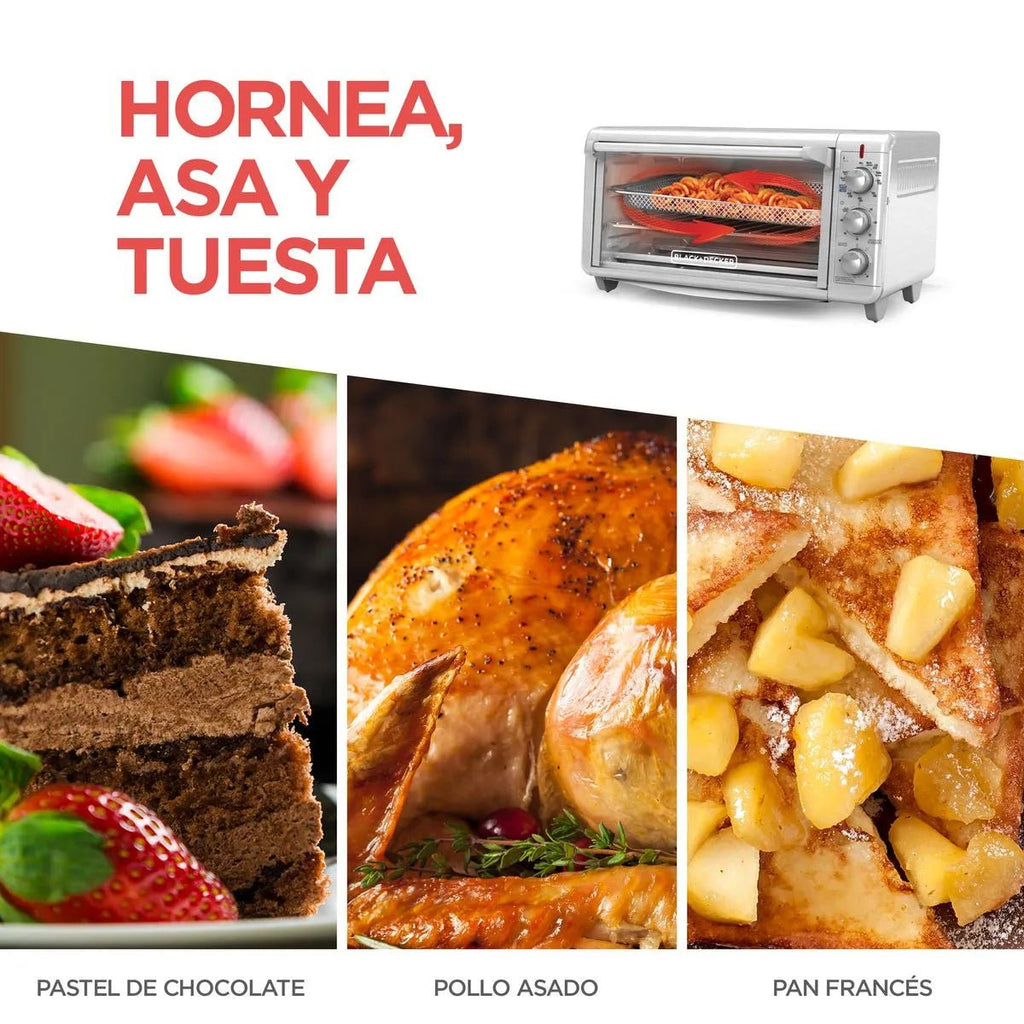 Horno Electrico Freidor de Aire Black & Decker - Muebles Dummi