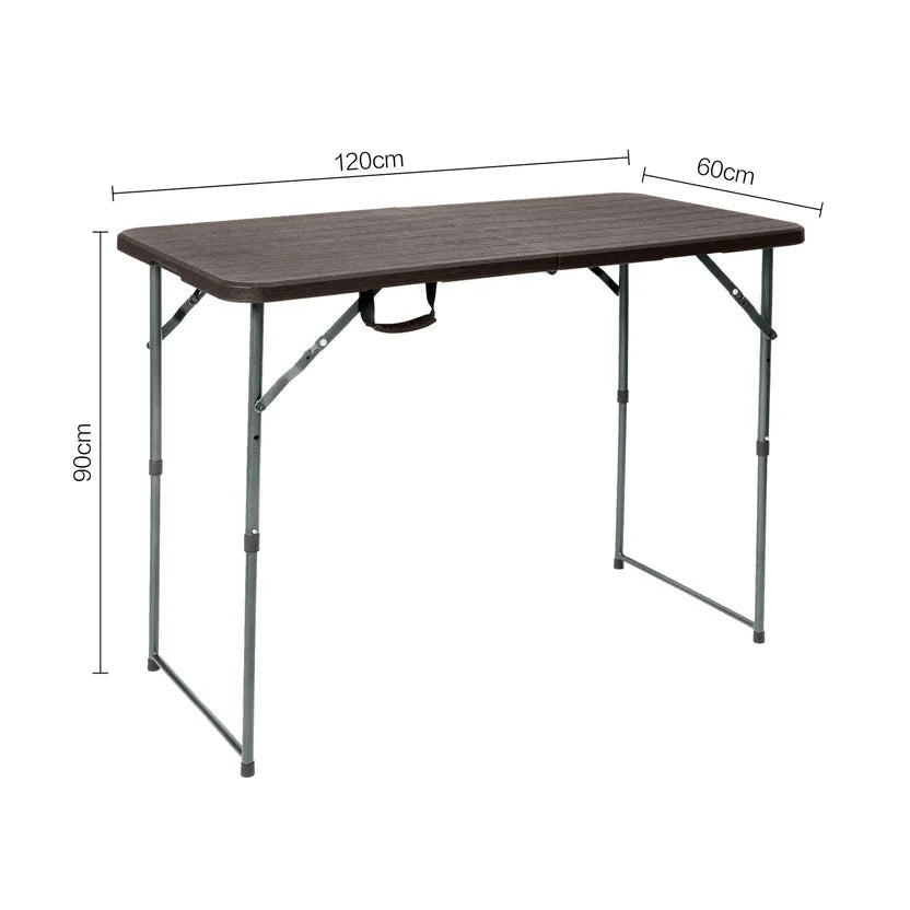 Juego de Bar - Mesa Banquetera Plegable + 4 Butacos - Muebles Dummi