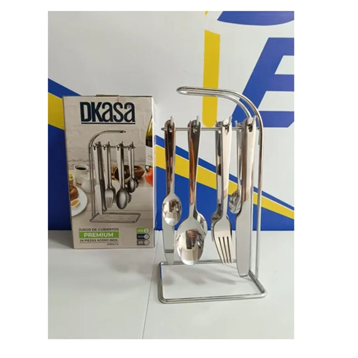 Juego de Cubiertos Dkasa - 24 Piezas en Acero Inoxidable - Muebles Dummi