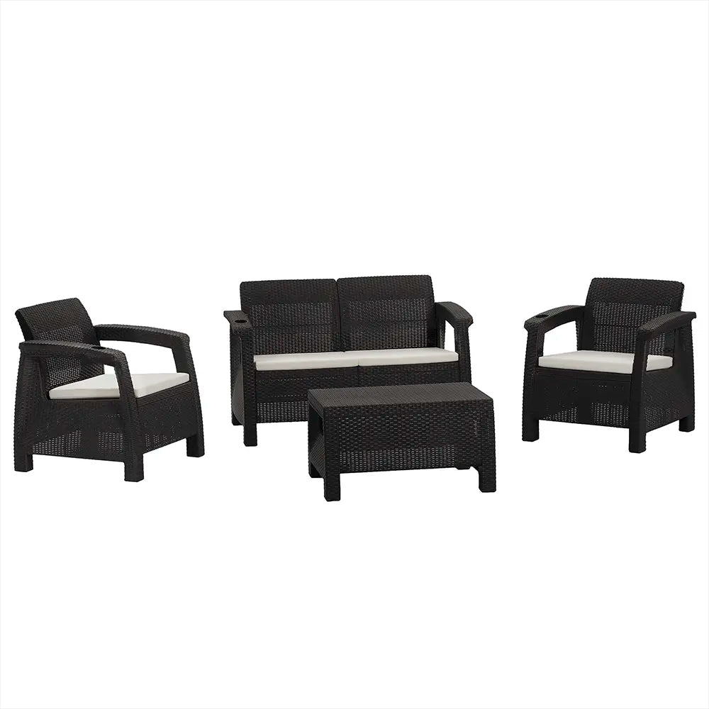 Juego De Sala Comfort Ferrara - MQ - Muebles Dummi