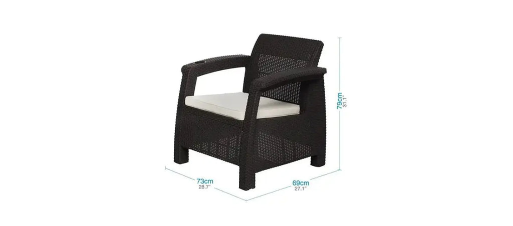 Juego De Sala Comfort Ferrara - MQ - Muebles Dummi