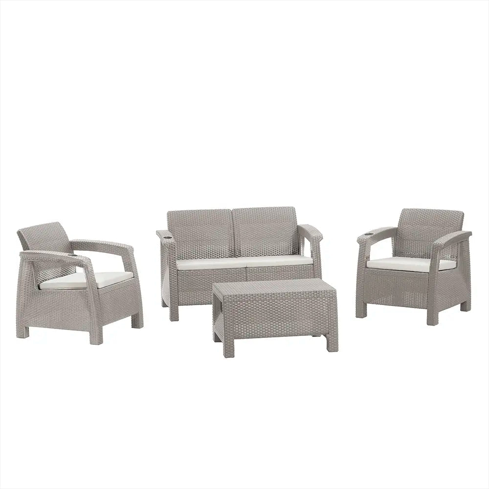 Juego De Sala Comfort Ferrara - MQ - Muebles Dummi