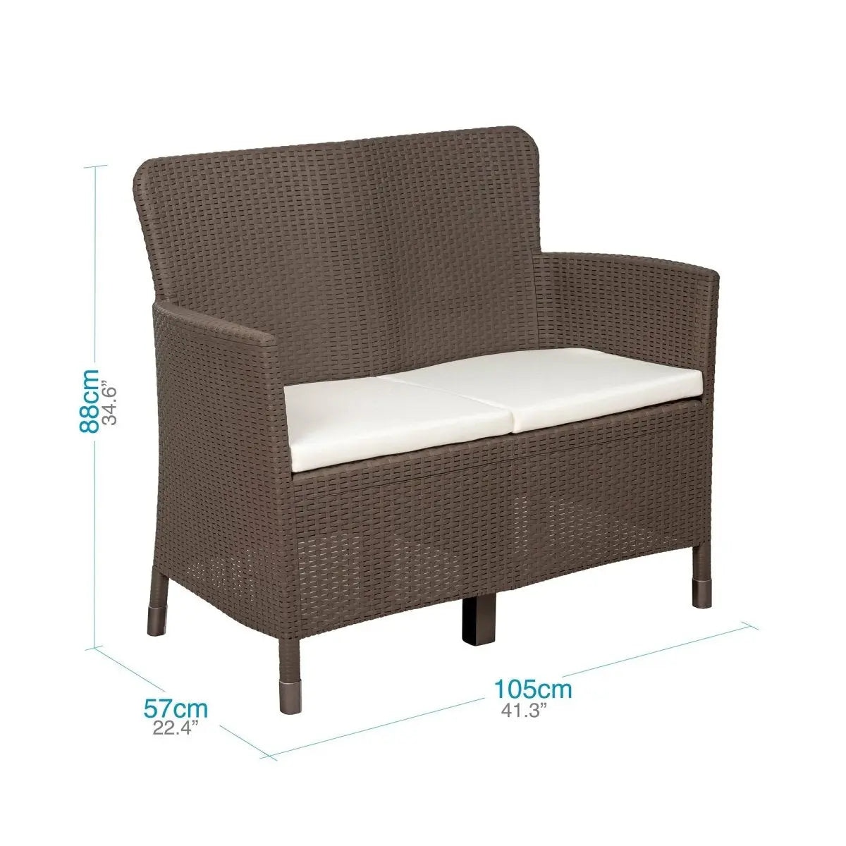Juego De Sala Exterior Capri Comfort - Muebles Dummi