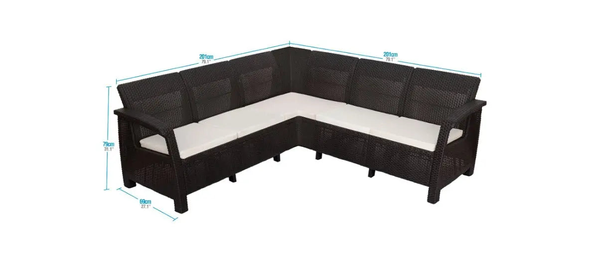 Juego de Sala Ferrara Fancy - MQ - Muebles Dummi