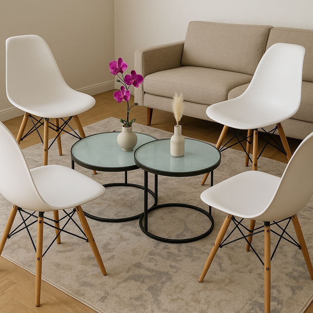 Juego de Sala Moderno Con Mesa de Centro - Muebles Dummi