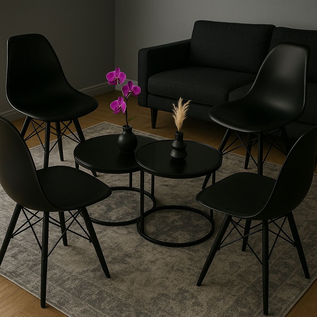 Juego de Sala Moderno Con Mesa de Centro - Muebles Dummi