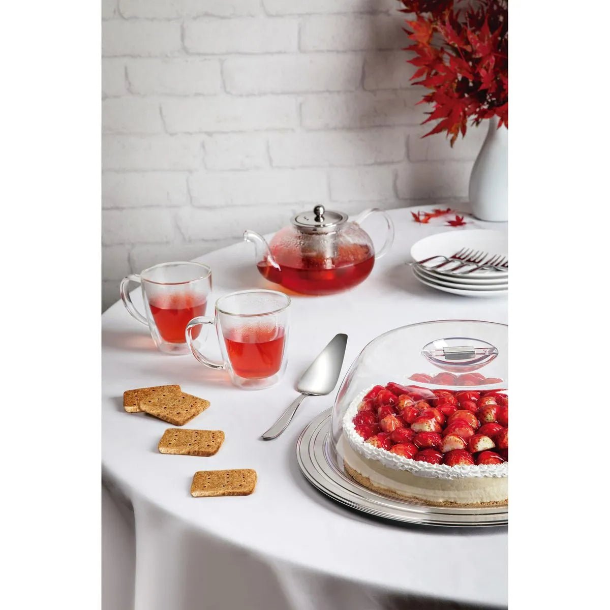 Juego Para Pastel de Acero Inoxidable - Tramontina - Muebles Dummi