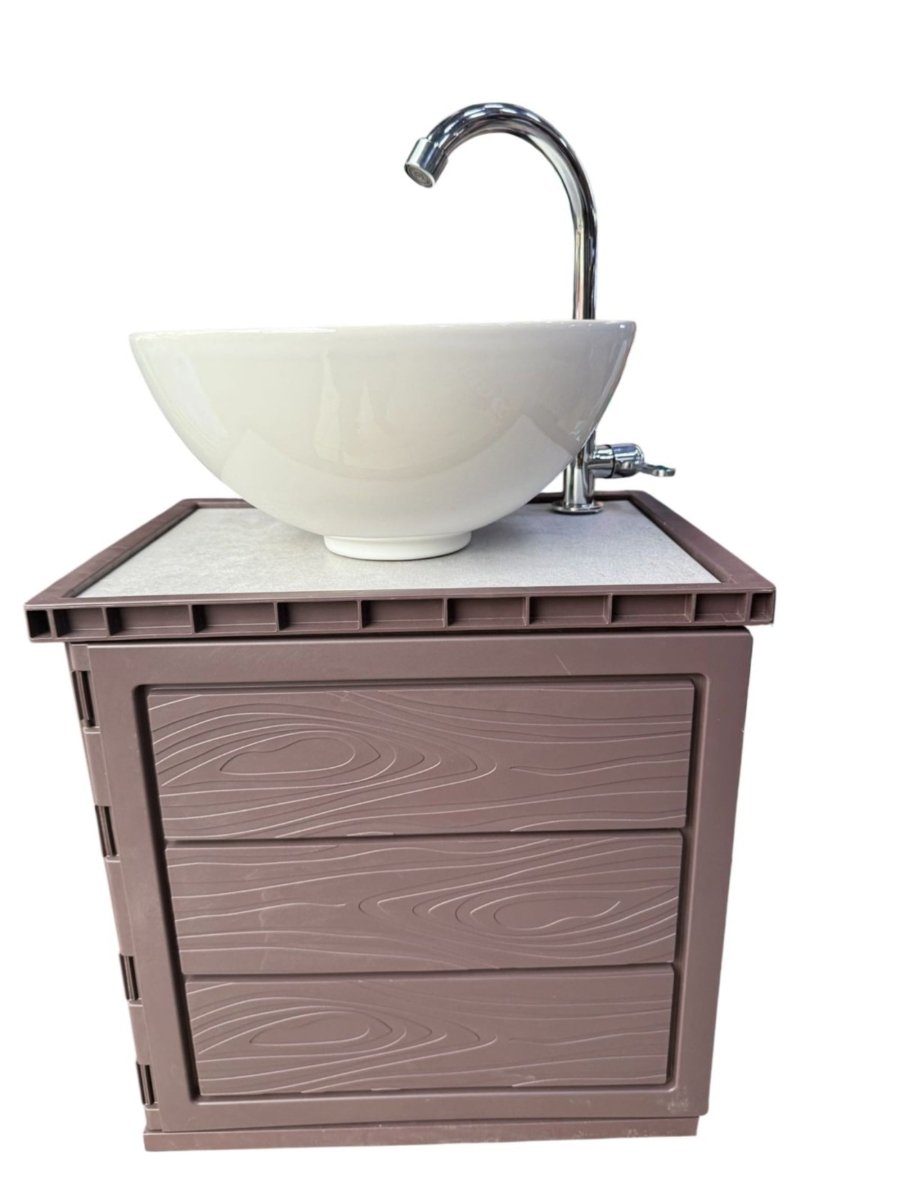 Lavamanos De Porcelana Con Mueble Plastico - Muebles Dummi