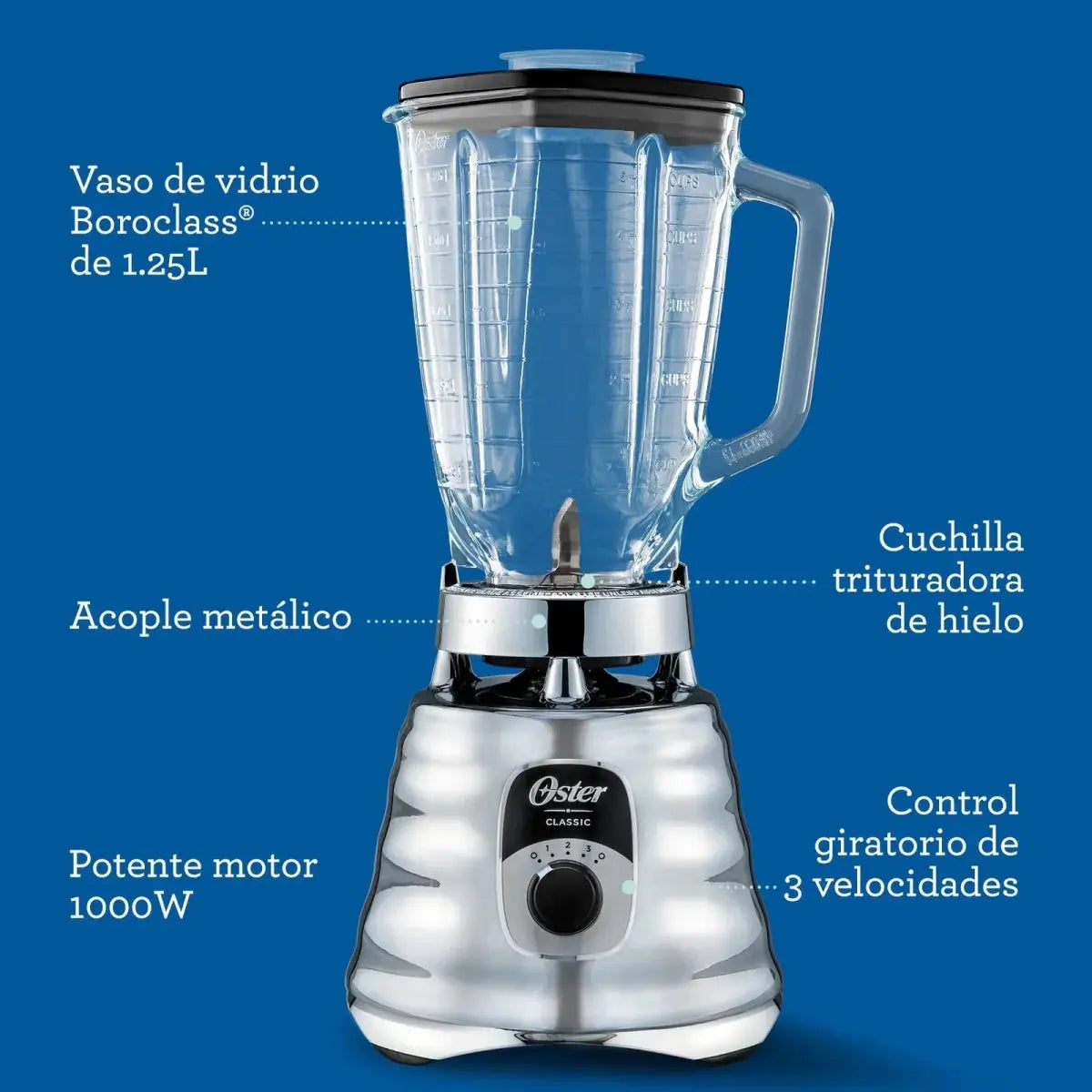 Licuadora Clásica Oster® - 1000 Watts - Muebles Dummi
