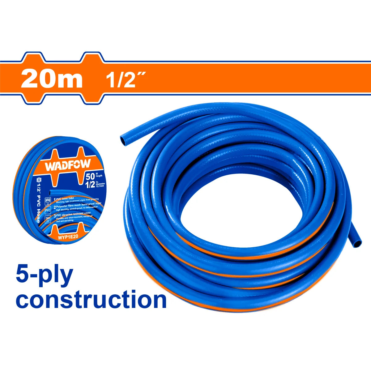 Manguera PVC 1/2 X 20Mts 1,7mm