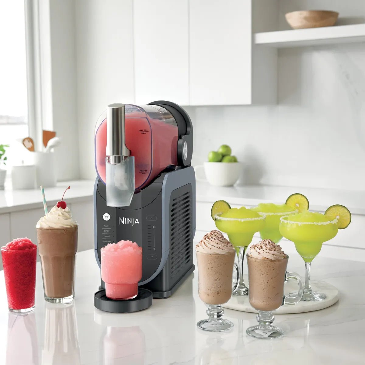 Máquina de Bebidas Ninja Slushi para Granizados, Frappé, Raspados y Cócteles - Muebles Dummi