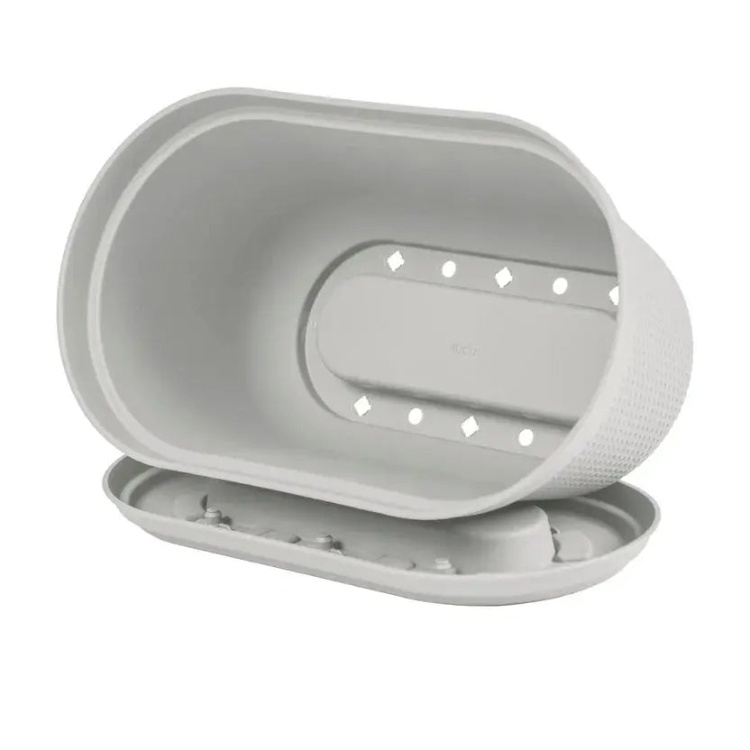 Matera Ovalada Rafia 40 Cm con Plato - Muebles Dummi