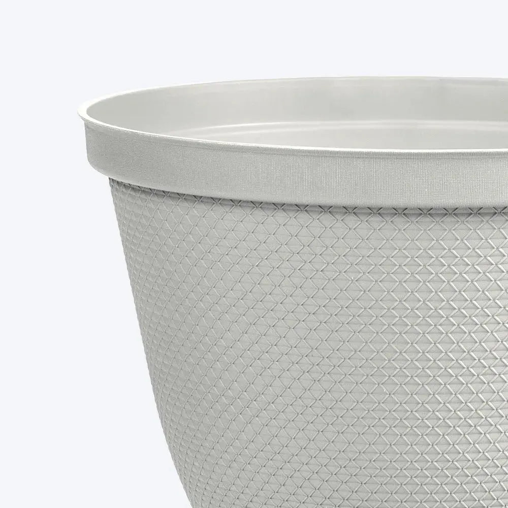 Matera Redonda Rafia 25 Cm Con Plato - Muebles Dummi