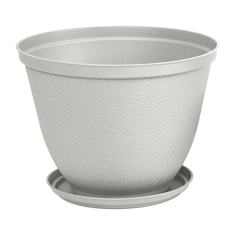 Matera Redonda Rafia 35 Cm Con Plato - Muebles Dummi