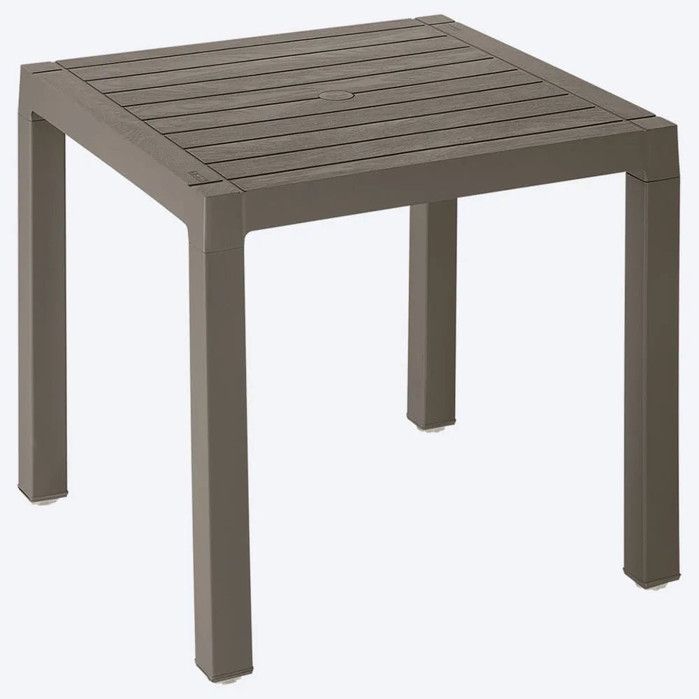 Mesa Cuadrada Baru Apariencia Madera Rimax - Muebles Dummi