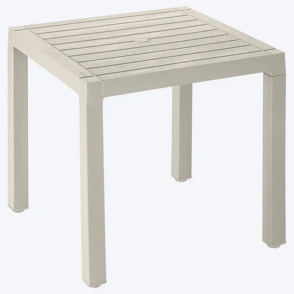 Mesa Cuadrada Baru Apariencia Madera Rimax - Muebles Dummi