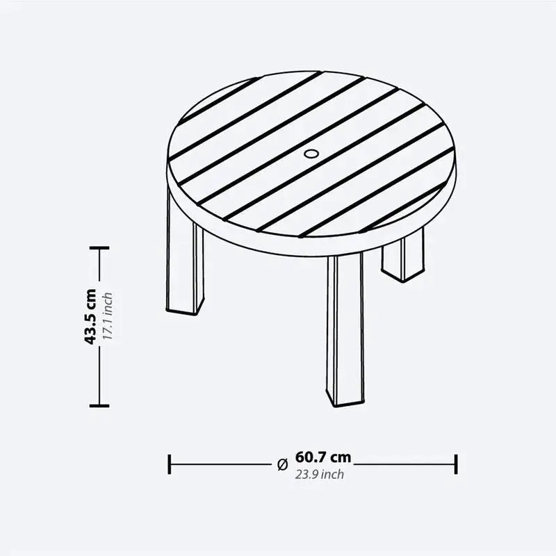 Mesa De Centro Barú Apariencia Madera - Rimax - Muebles Dummi