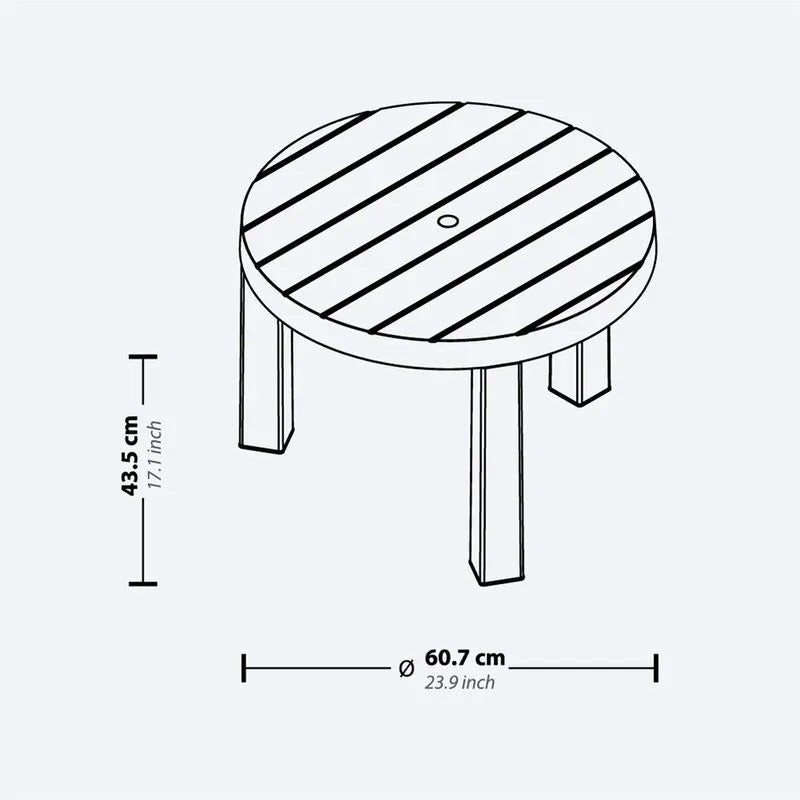 Mesa De Centro Barú Apariencia Madera - Rimax - Muebles Dummi