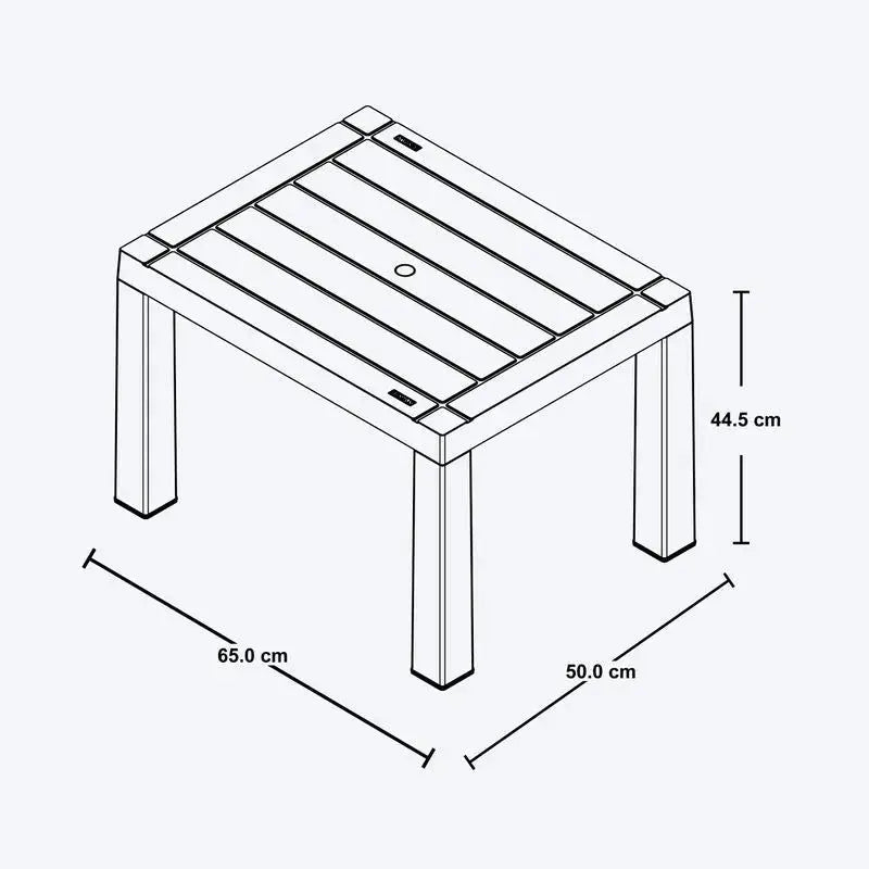 Mesa De Centro Barú Apariencia Madera - Rimax - Muebles Dummi