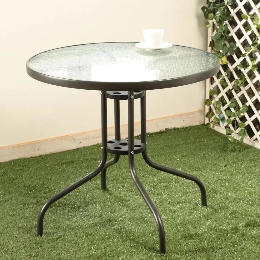 Mesa De Vidrio Redonda - Muebles Dummi