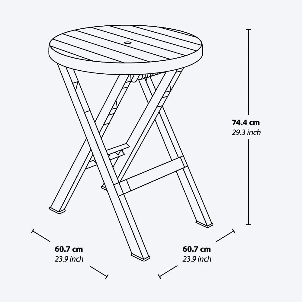 Mesa Plegable Barú - Rimax - Muebles Dummi