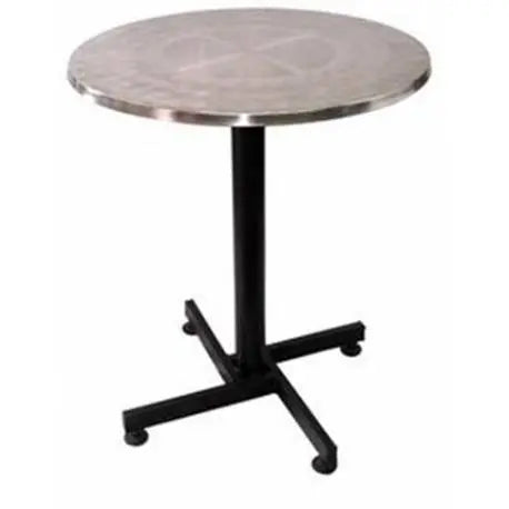 Mesa Redonda En Acero - Muebles Dummi