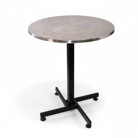 Mesa Redonda En Acero - Muebles Dummi