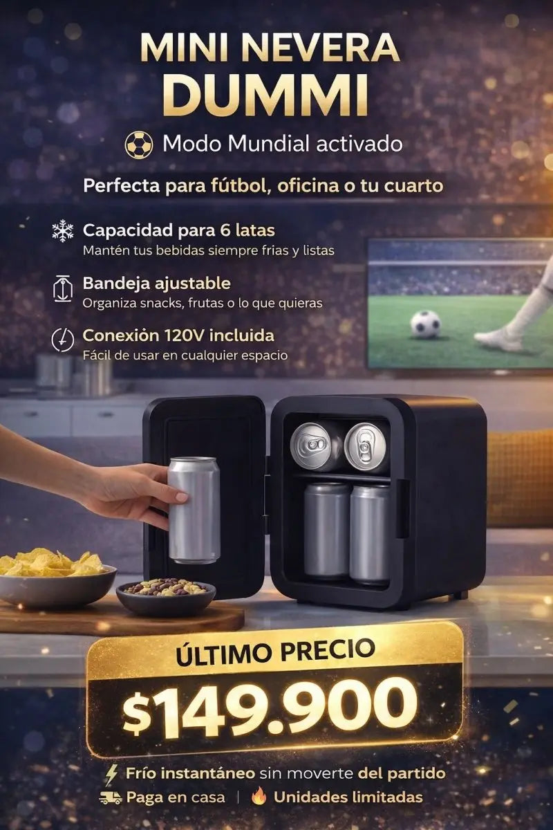 Mini Nevera Enfriador 4 Litros - Muebles Dummi