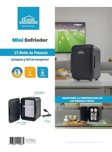 Mini Nevera Enfriador 4 Litros - Muebles Dummi