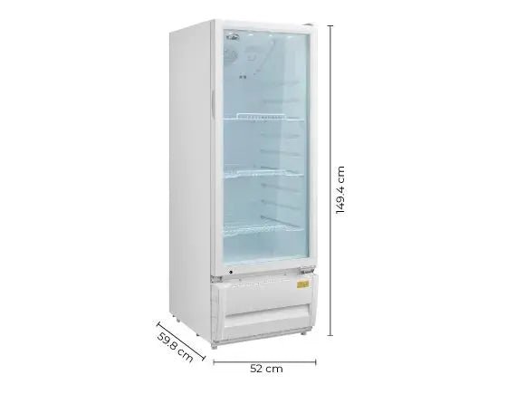 Nevera Vitrina KALLEY Frost Una puerta 211 Litros Kalley