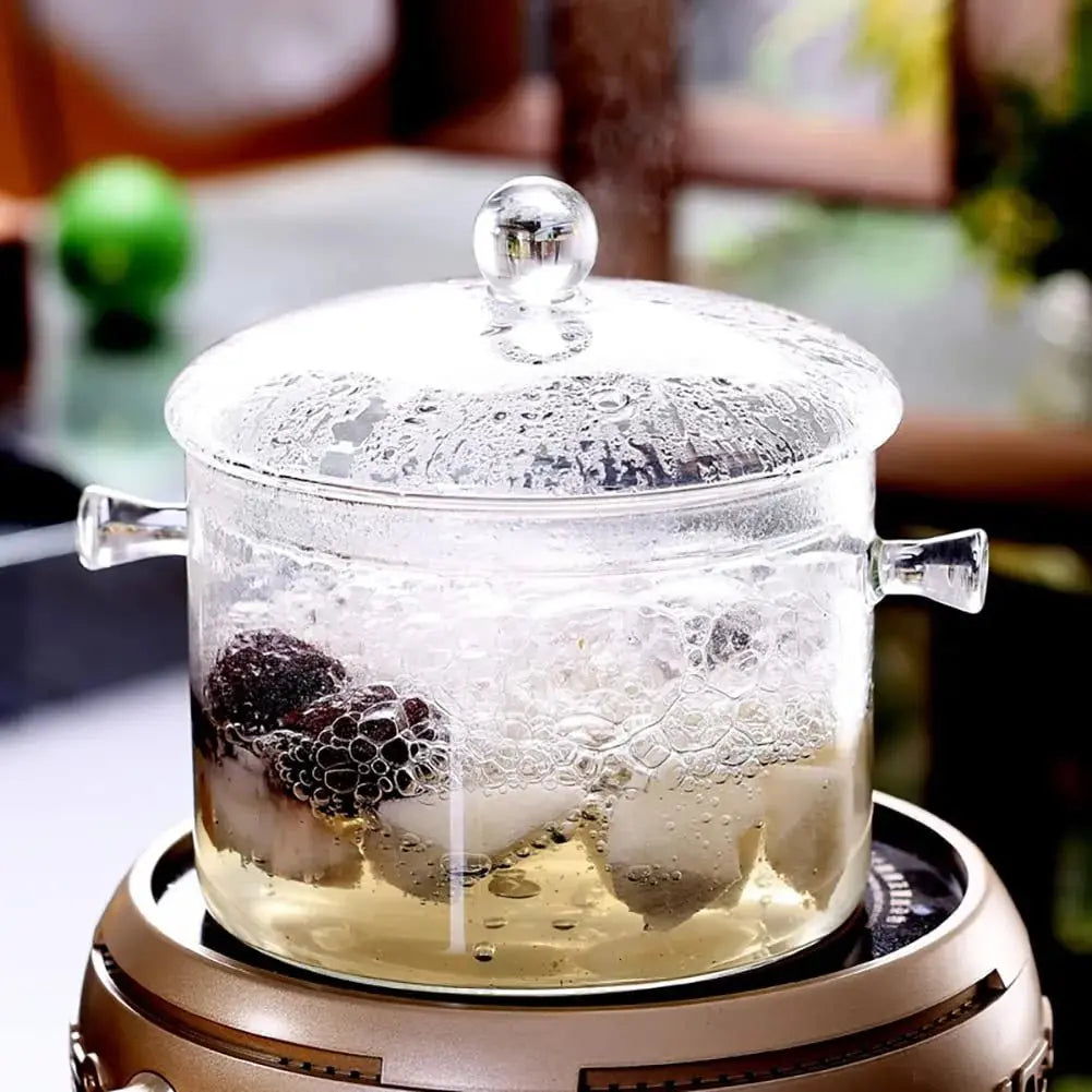 Olla De Cocina De Vidrio, 1.5 L - Muebles Dummi