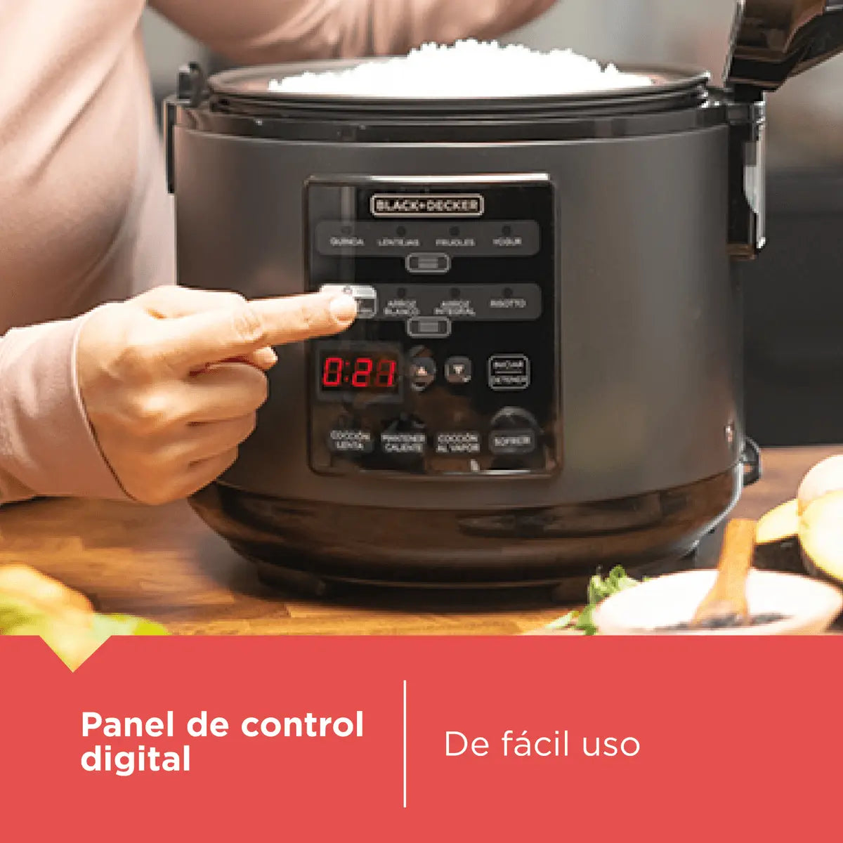 Olla Digital Multifuncion Black & Decker 3 Litros - Muebles Dummi