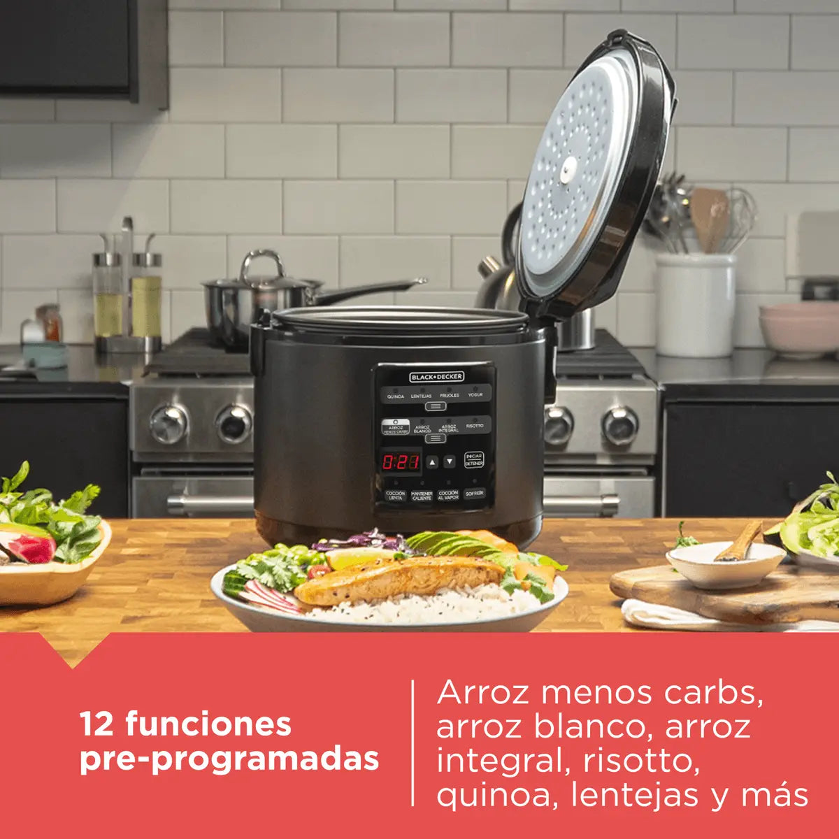 Olla Digital Multifuncion Black & Decker 3 Litros - Muebles Dummi