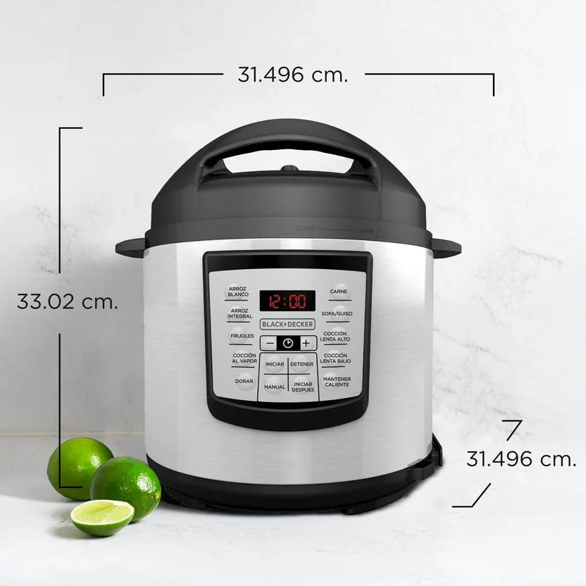 Olla Multifuncional BLACK+DECKER de 5.7 Litros - Muebles Dummi