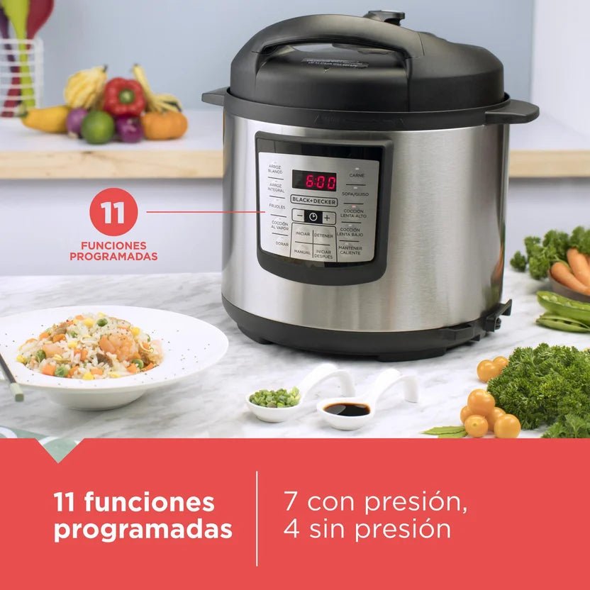 Olla Multifuncional BLACK+DECKER de 5.7 Litros - Muebles Dummi