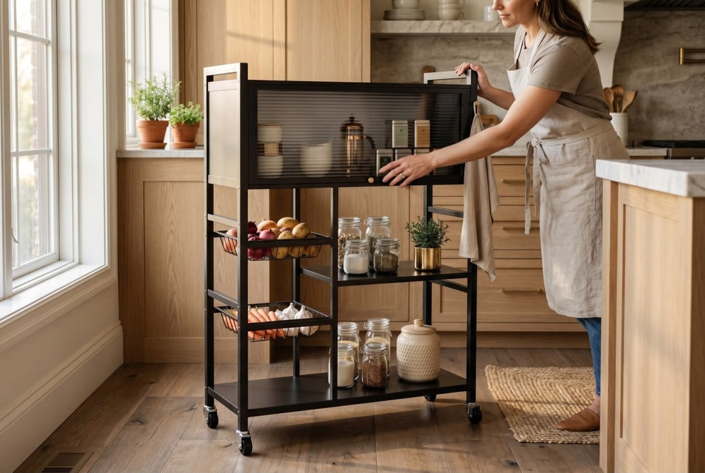 Organizador de Cocina Multifuncional Metalico con Ruedas - Muebles Dummi