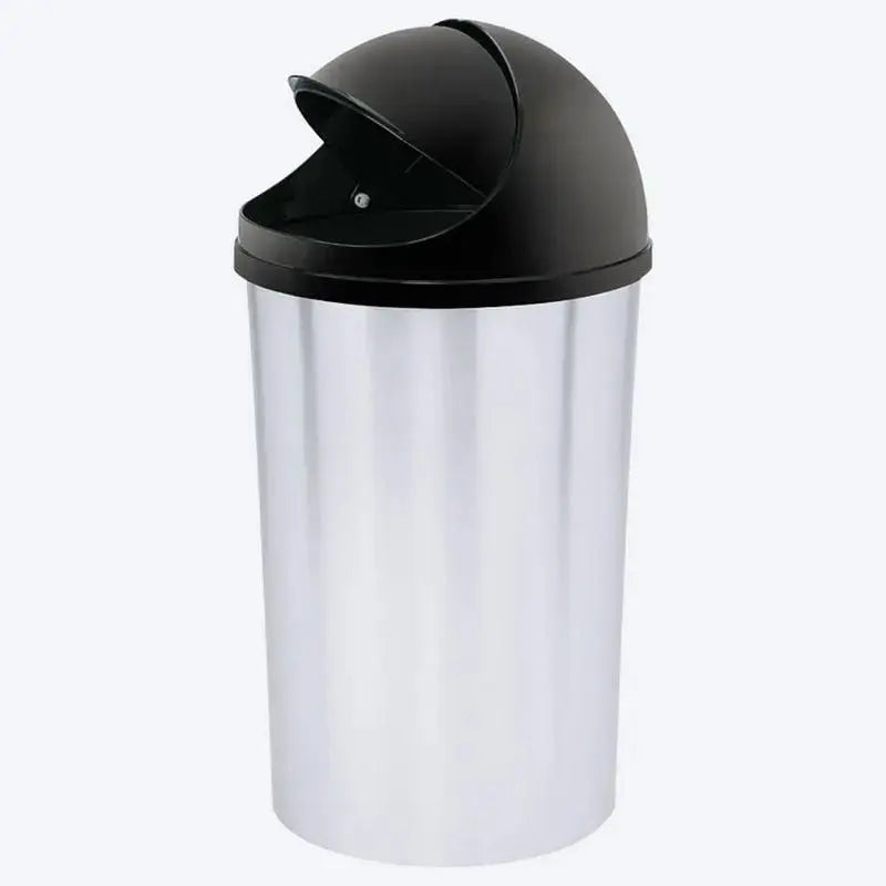 Papelera Metalizada Tapa Móvil Plástica 10L - Rimax - Muebles Dummi