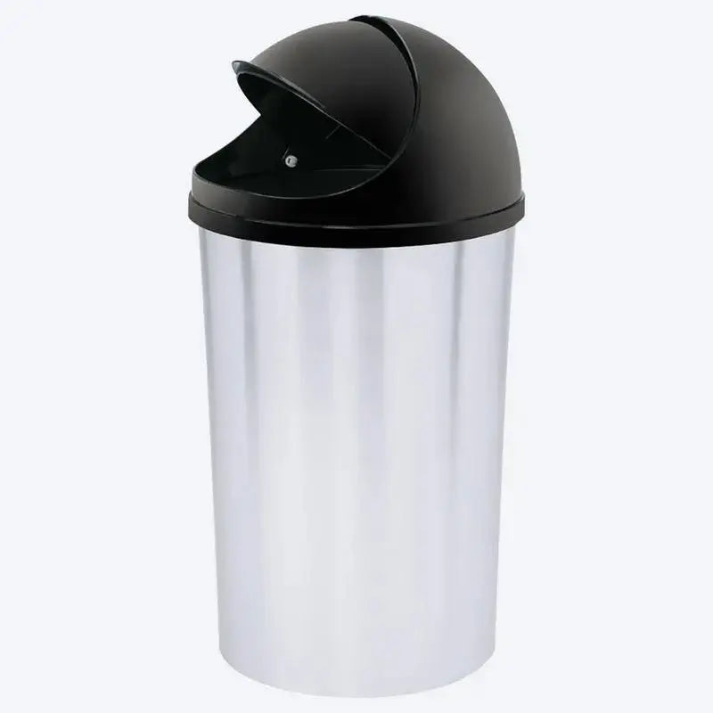 Papelera Metalizada Tapa Móvil Plástica 5L - Rimax - Muebles Dummi