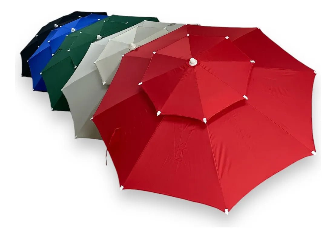 Parasol De Lona Doble Techo - Muebles Dummi