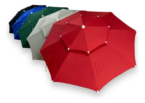 Parasol De Lona Doble Techo - Muebles Dummi