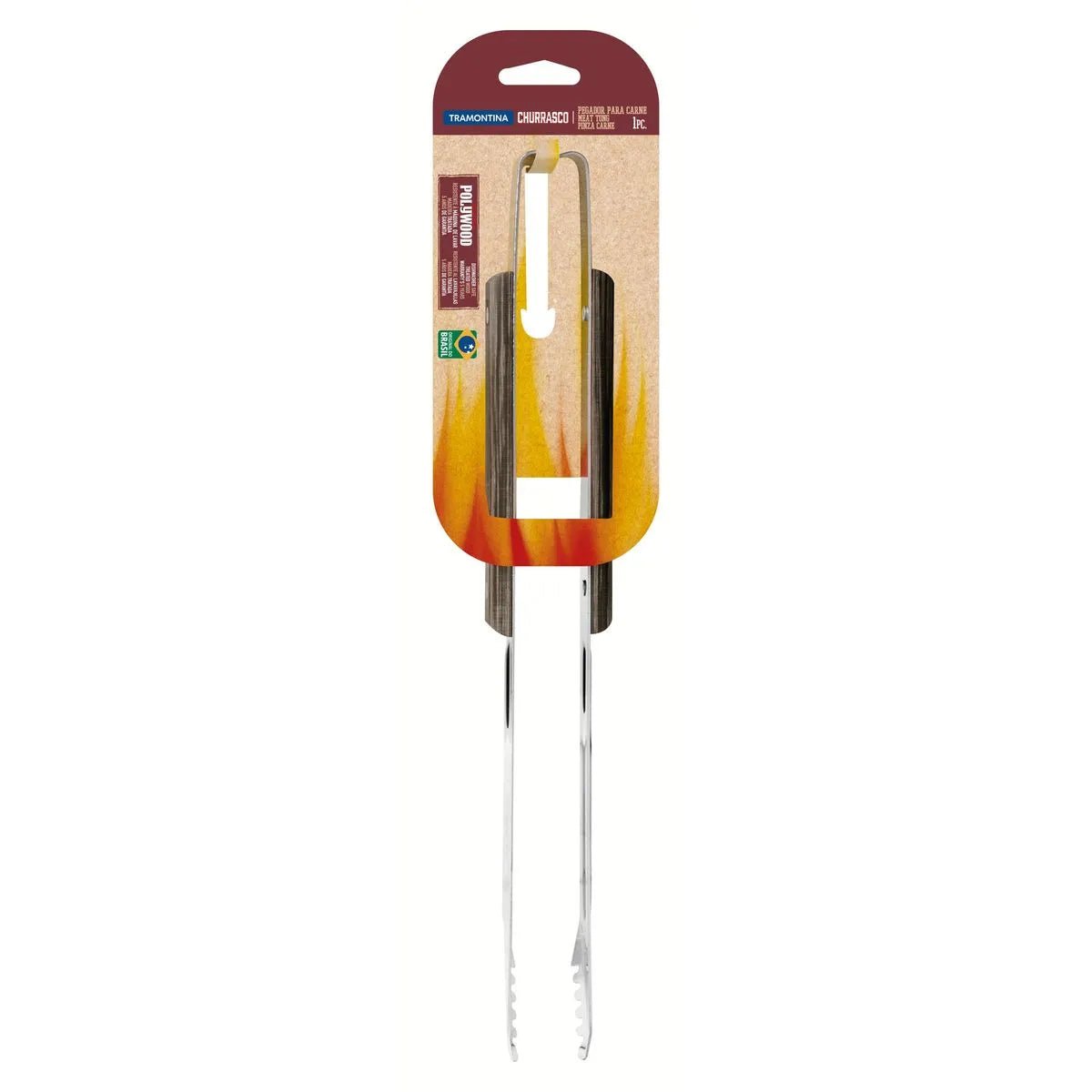Pinza para Carne Churrasco - Tramontina Polywood - Muebles Dummi