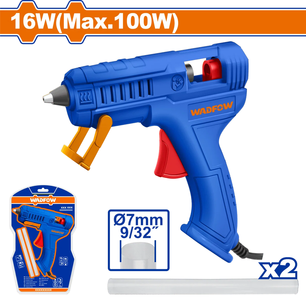 Pistola de Silicona WADFOW 110V incluye 2 Barras UWGL1407