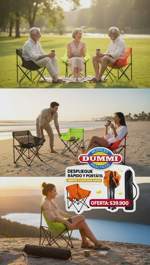 Silla Hamaca Plegable Portatil