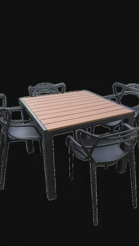 Comedor Madeira Con 4 Sillas Dummi Importada