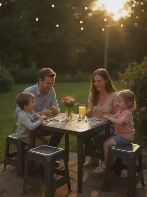 Juego de Comedor Geométrico Plastico