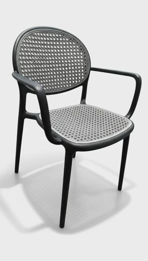 Silla PP Diseño Rattan Dummi