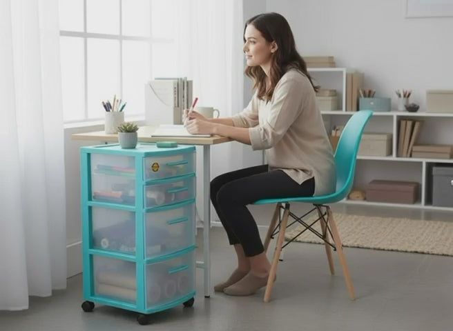 Combo Gavetero Con Silla Eames