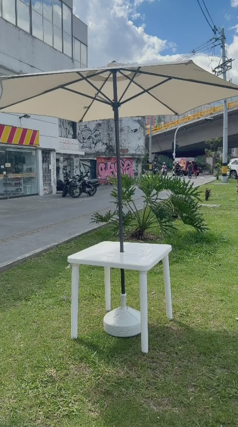 Combo de Mesa Con Parasol y Base