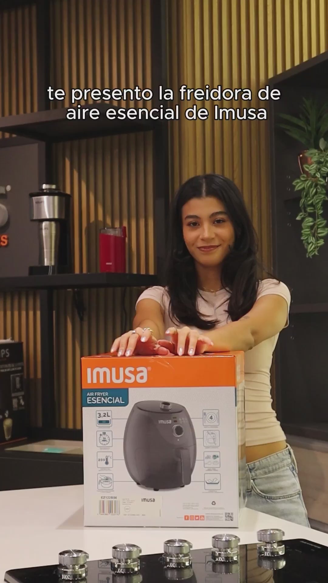 Freidora de aire IMUSA Esencial 3.2L Mecánica Gris