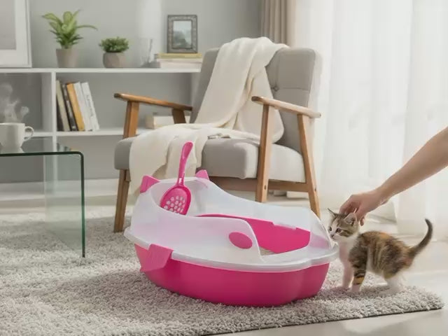 Arenero Premium Con Cepillo Para Gatos